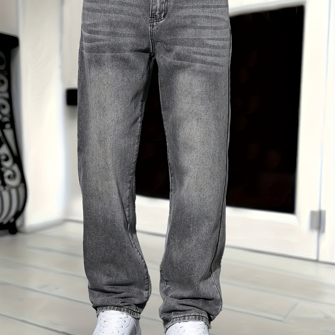 Thijs | Jean en denim classique à coupe droite