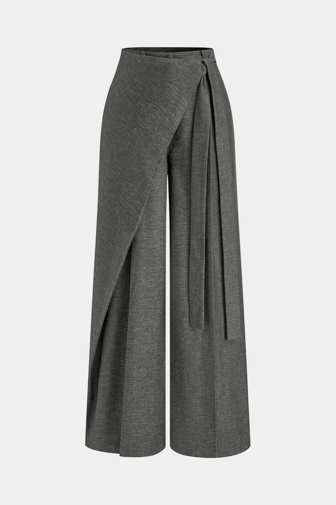 Pantalon asymétrique pour femme avec détail nœud