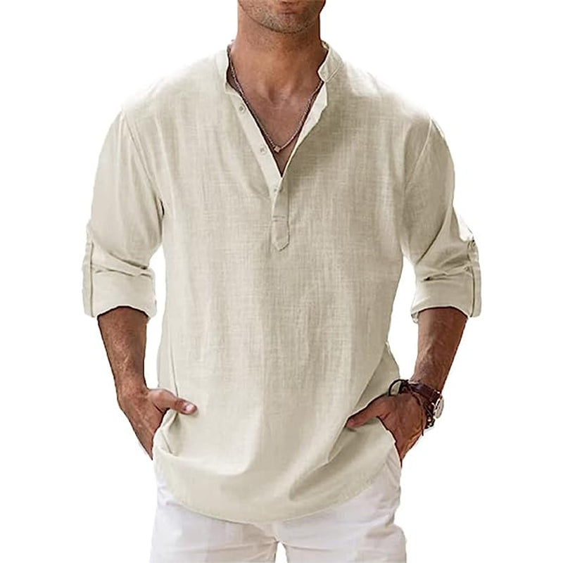 Linen shirt for men - breathable and stylish for spring and summer