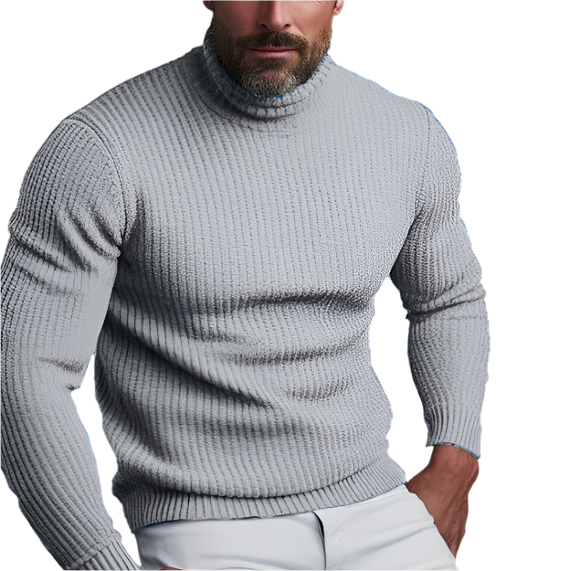 Elegant Turtleneck Sweater – Men's Turtleneck Sweater – Luxurious & Versatile