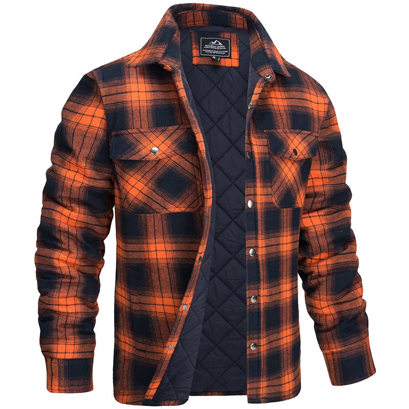 Chemise surchemise en flanelle à carreaux pour homme, printemps