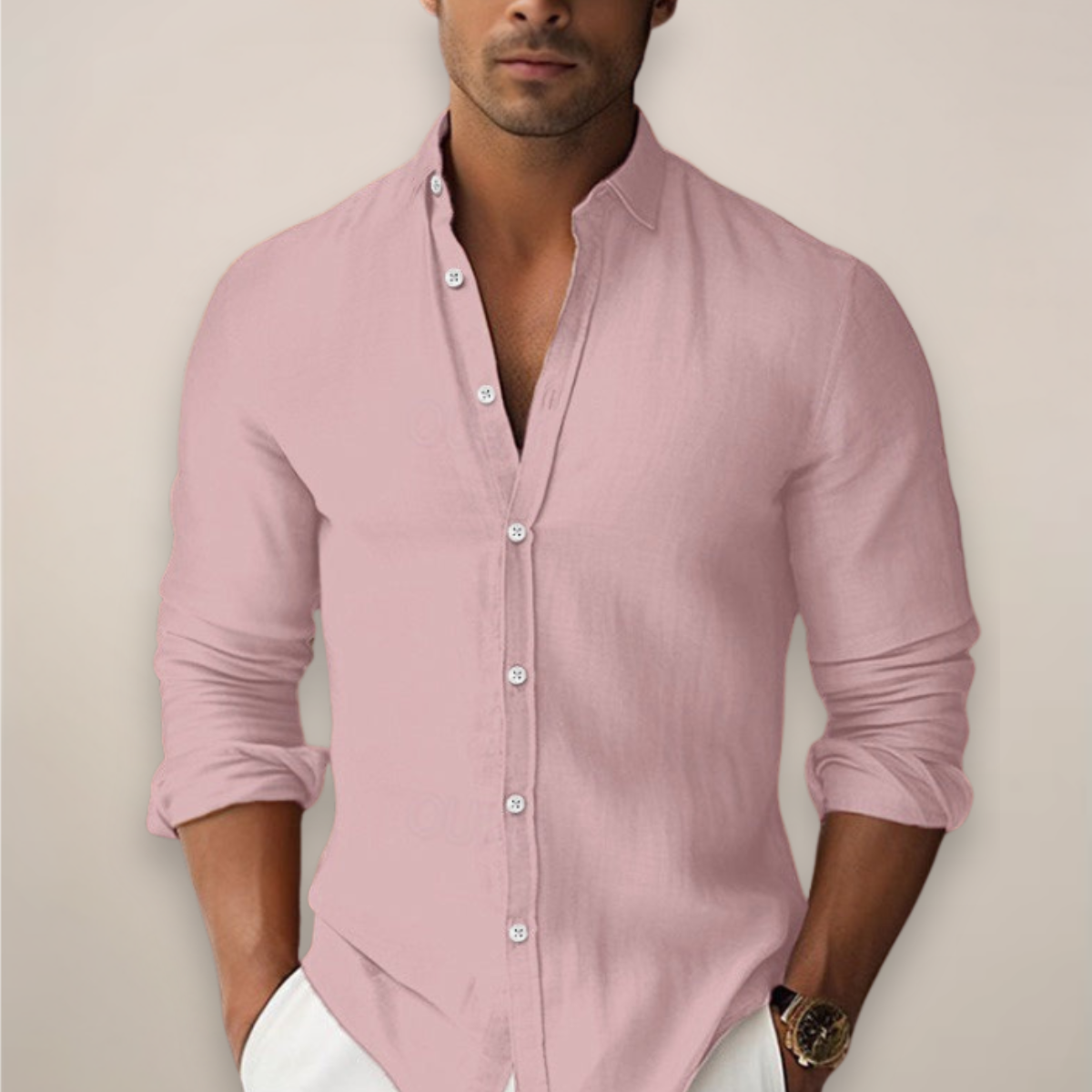 Men's Casual Summer Shirt with Buttons