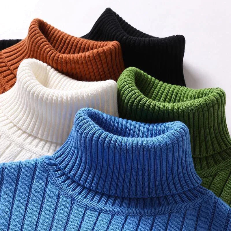 Men's merino wool turtleneck sweater - Wyatt