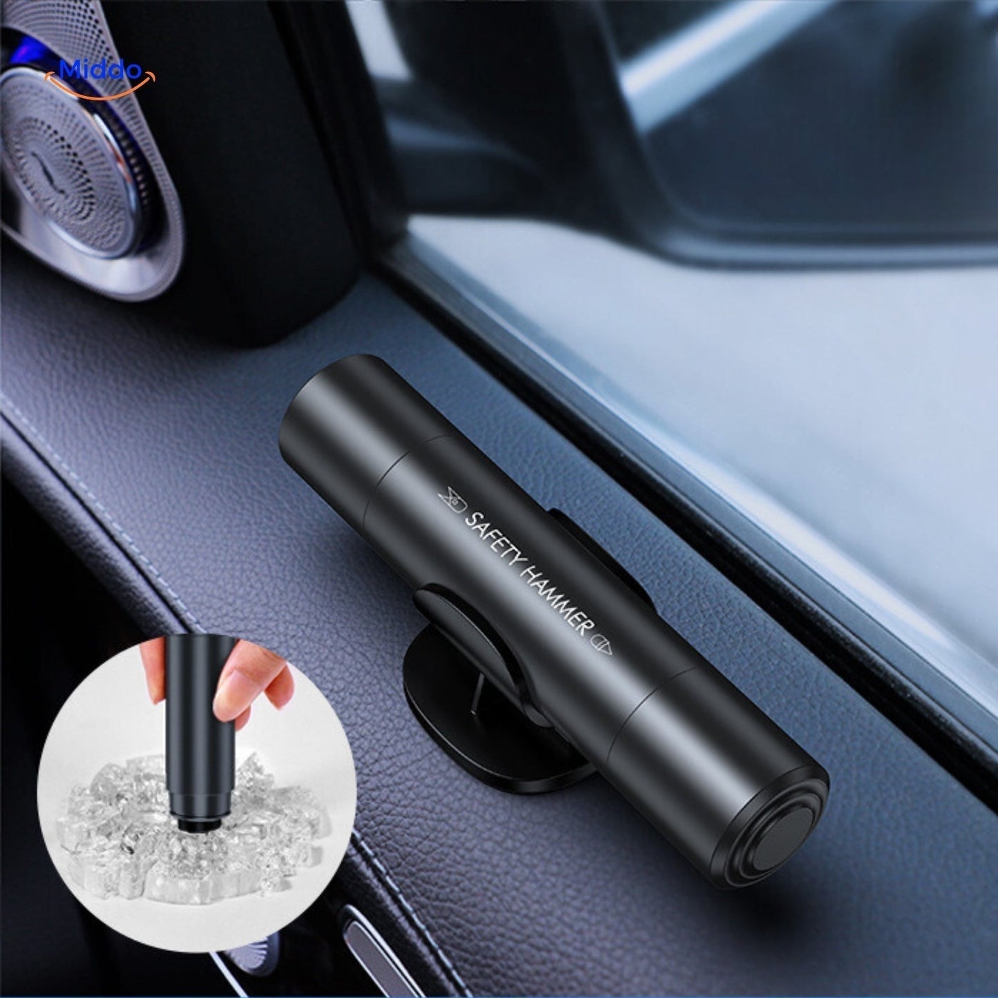 SafeKey | 2-in-1 Emergency Tool | Glass Breaker & Safety Cutter
