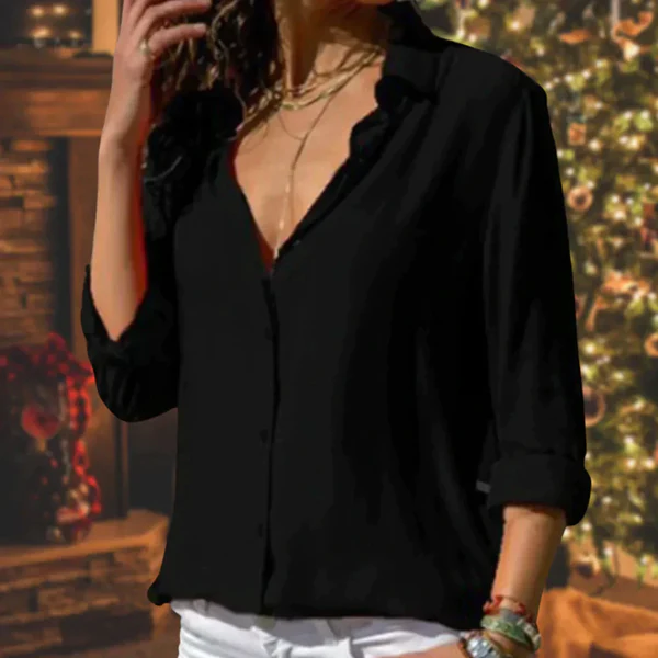 Vera - Blouse classique avec fermeture à boutons