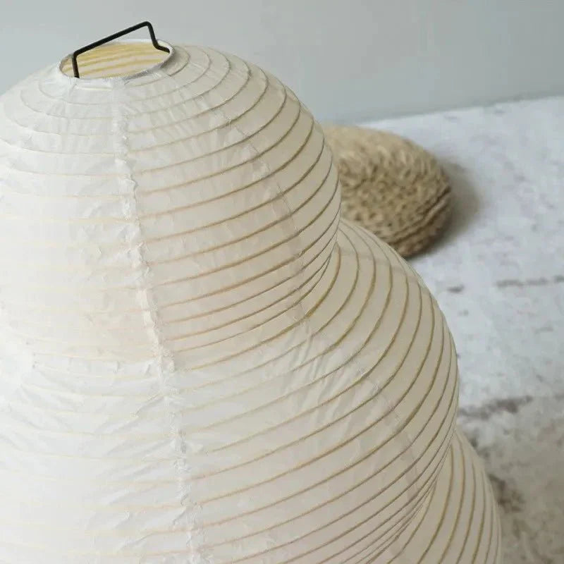 Lampe sur pied artistique en papier de riz Wabi Sabi avec pied réglable