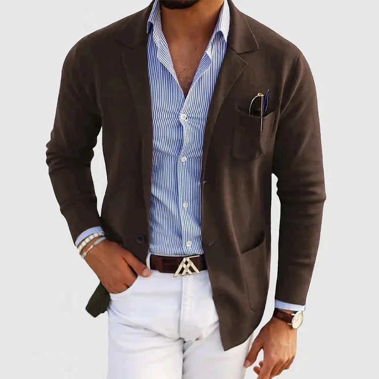 Gilet tricoté homme à col revers - Original