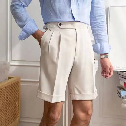 Shorts pour hommes modernes et décontractés à longueur genou