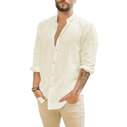 Damian | Men's Solid Linen Shirt