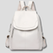 Anti-theft leather backpack for stylish women