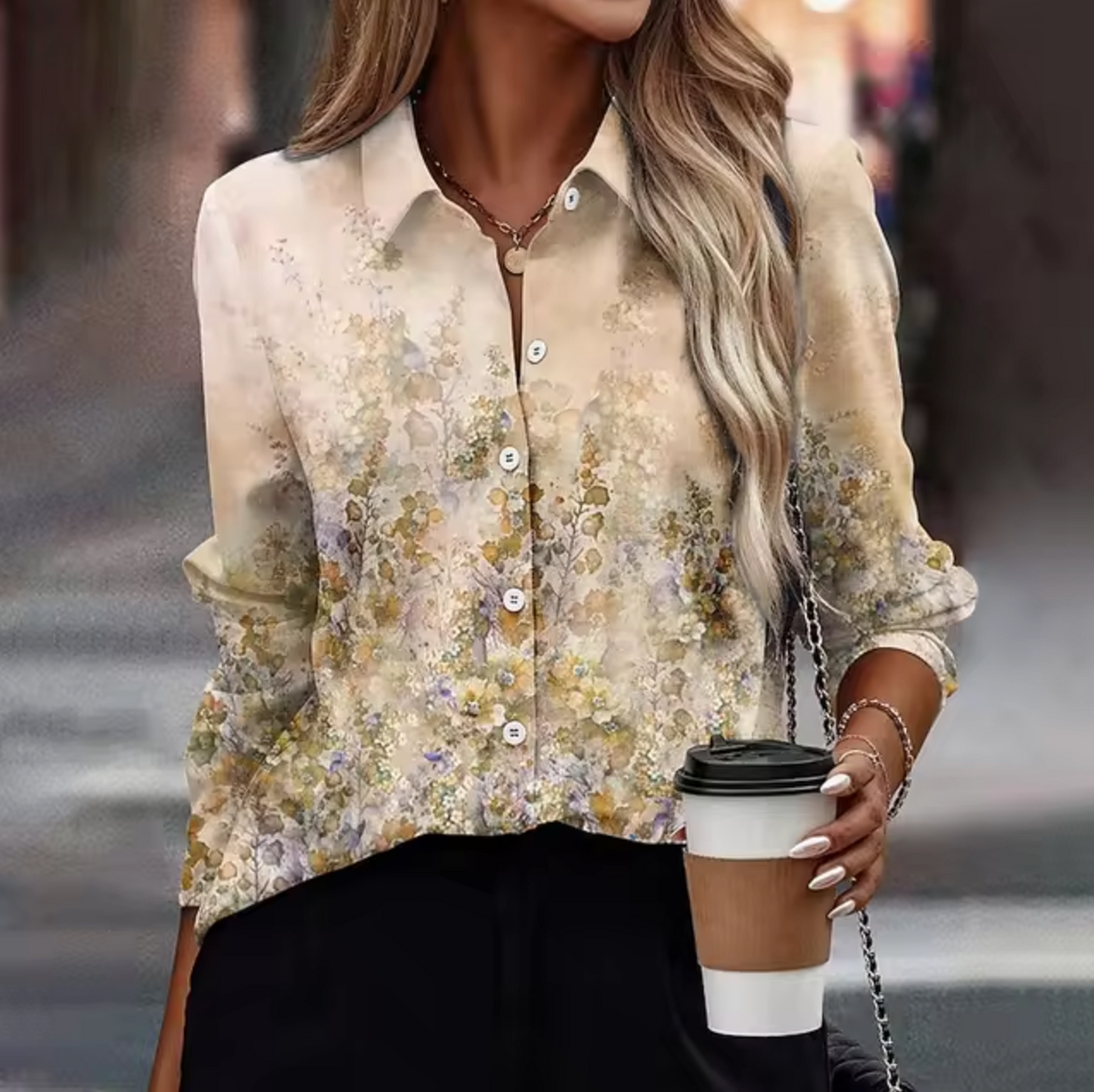 Freesia – Blouse à motif floral
