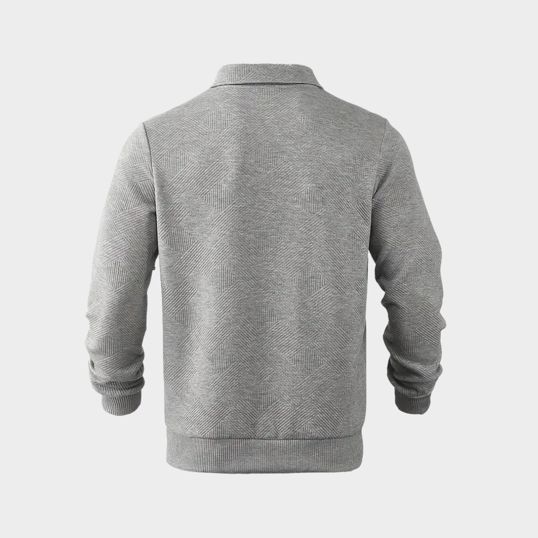 Koen | Pull premium élégant à fermeture éclair quart pour hommes