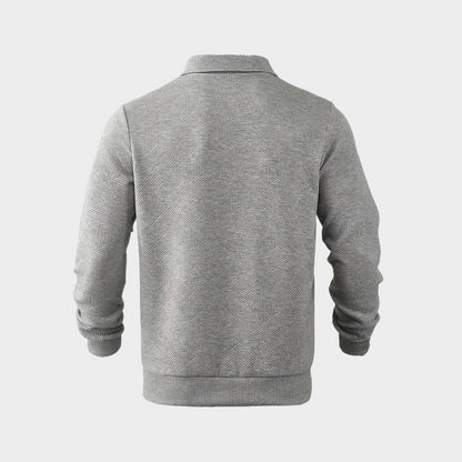 Koen | Pull premium élégant à fermeture éclair quart pour hommes