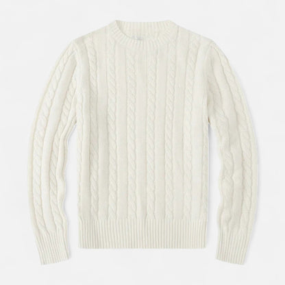 Men's Cotton Knit Sweater – Timeless Crew Neck with Modern Elegance