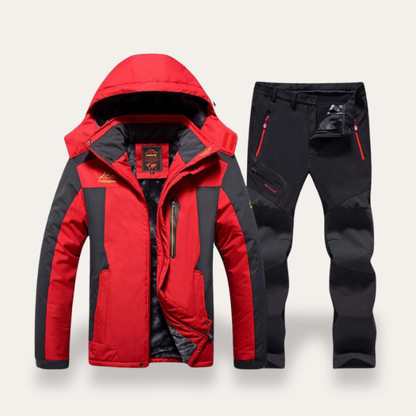 Ensemble veste d'hiver outdoor & pantalon thermique pour hommes Vêtements fonctionnels