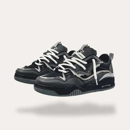 Baskets orthopédiques pour hommes avec lacets blancs
