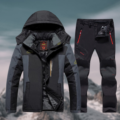 Ensemble extérieur étanche et résistant à l'hiver pour hommes - Veste & Pantalon