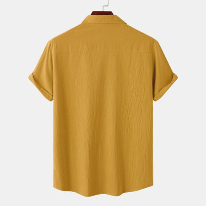 Chemises à manches courtes en lin Chemises pour hommes