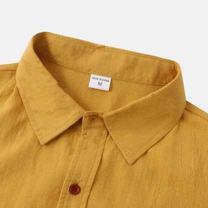 Chemises à manches courtes en lin Chemises pour hommes