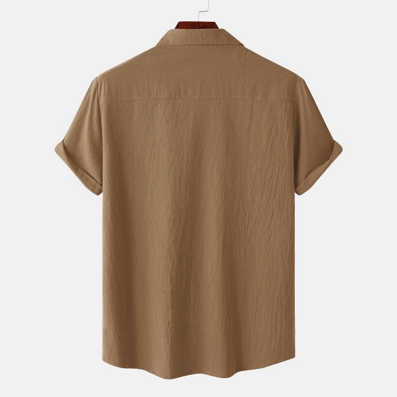 Chemises à manches courtes en lin Chemises pour hommes