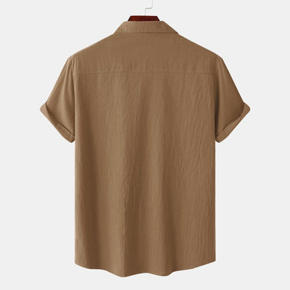 Chemises à manches courtes en lin Chemises pour hommes