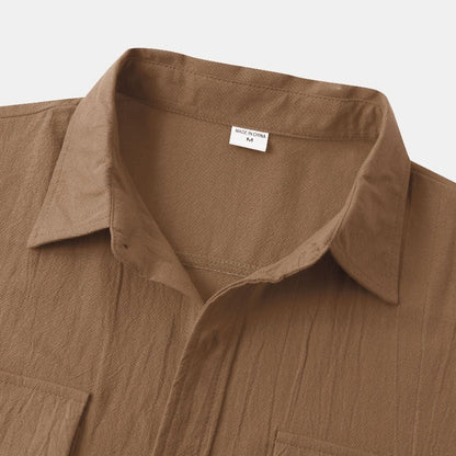 Chemises à manches courtes en lin Chemises pour hommes