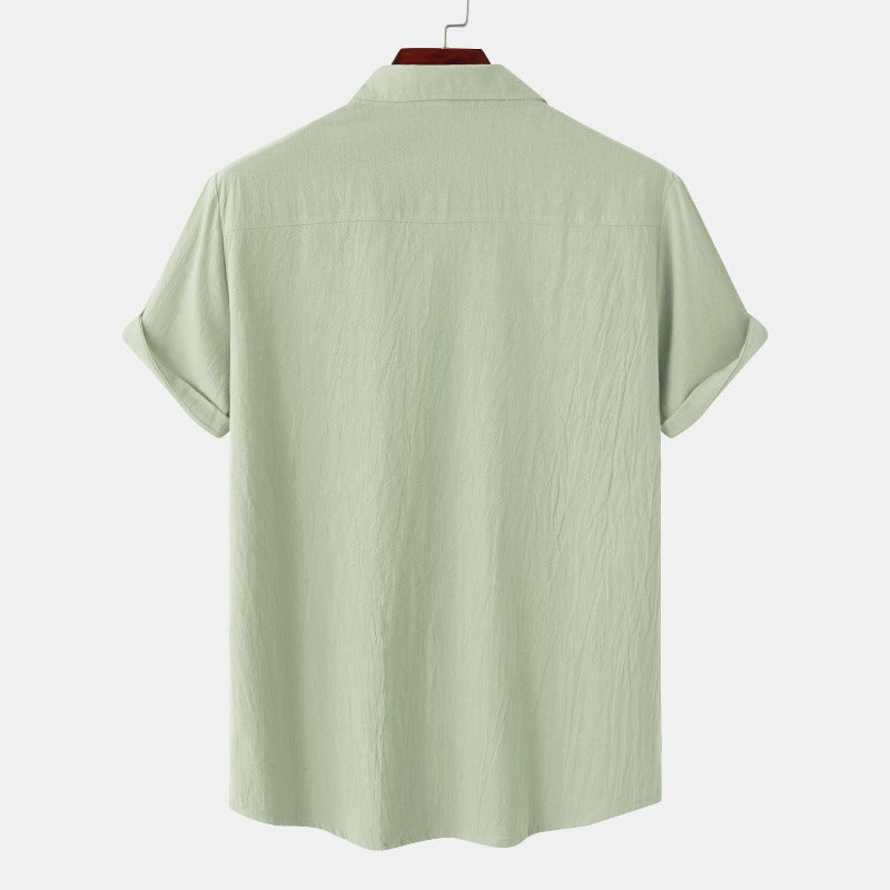 Chemises à manches courtes en lin Chemises pour hommes