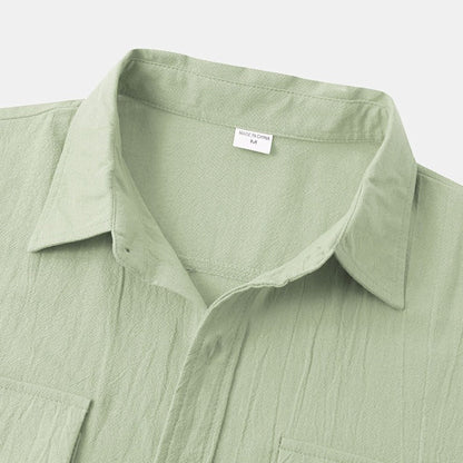 Chemises à manches courtes en lin Chemises pour hommes