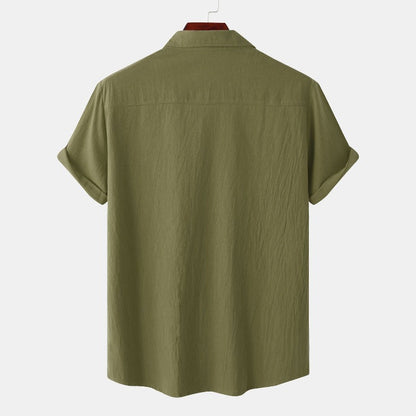 Chemises à manches courtes en lin Chemises pour hommes