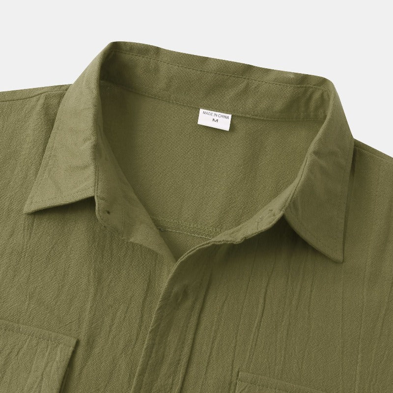 Chemises à manches courtes en lin Chemises pour hommes