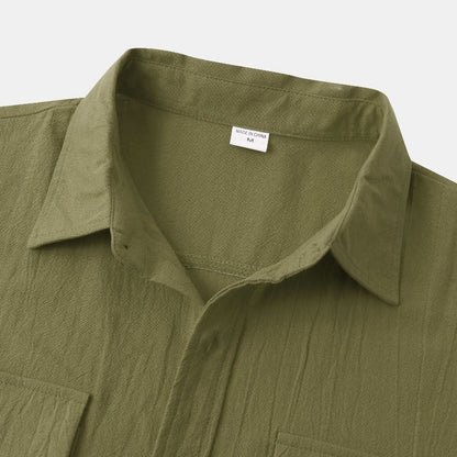 Chemises à manches courtes en lin Chemises pour hommes