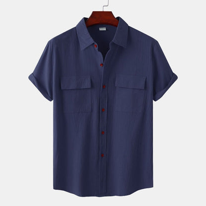 Chemises à manches courtes en lin Chemises pour hommes