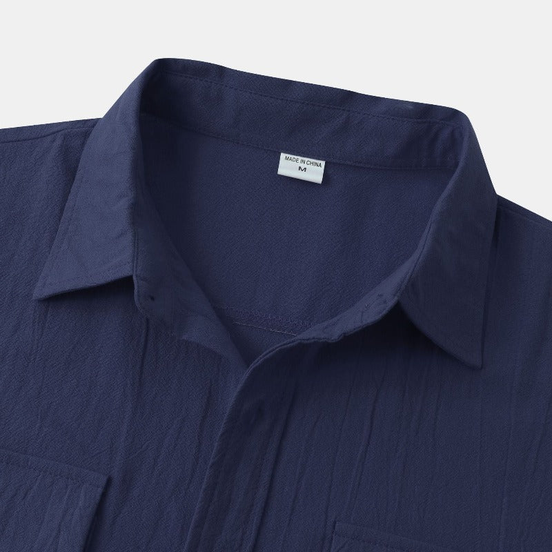 Chemises à manches courtes en lin Chemises pour hommes