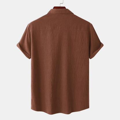 Chemises à manches courtes en lin Chemises pour hommes
