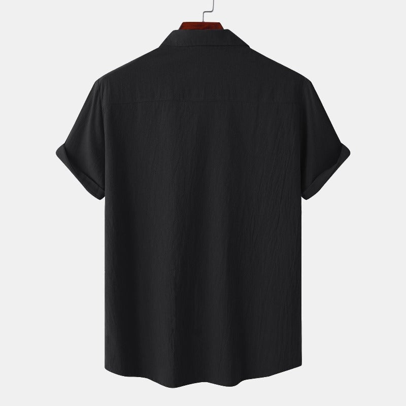 Chemises à manches courtes en lin Chemises pour hommes
