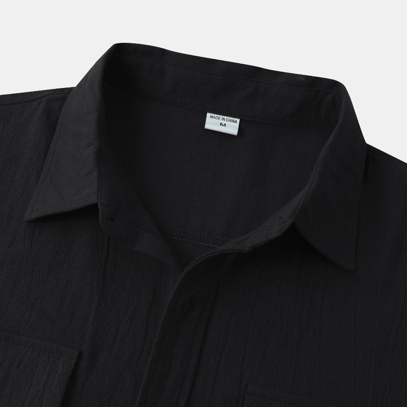 Chemises à manches courtes en lin Chemises pour hommes