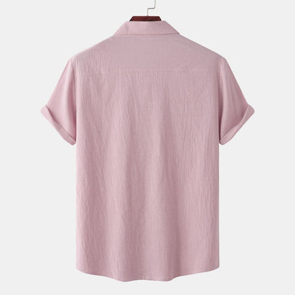 Chemises à manches courtes en lin Chemises pour hommes