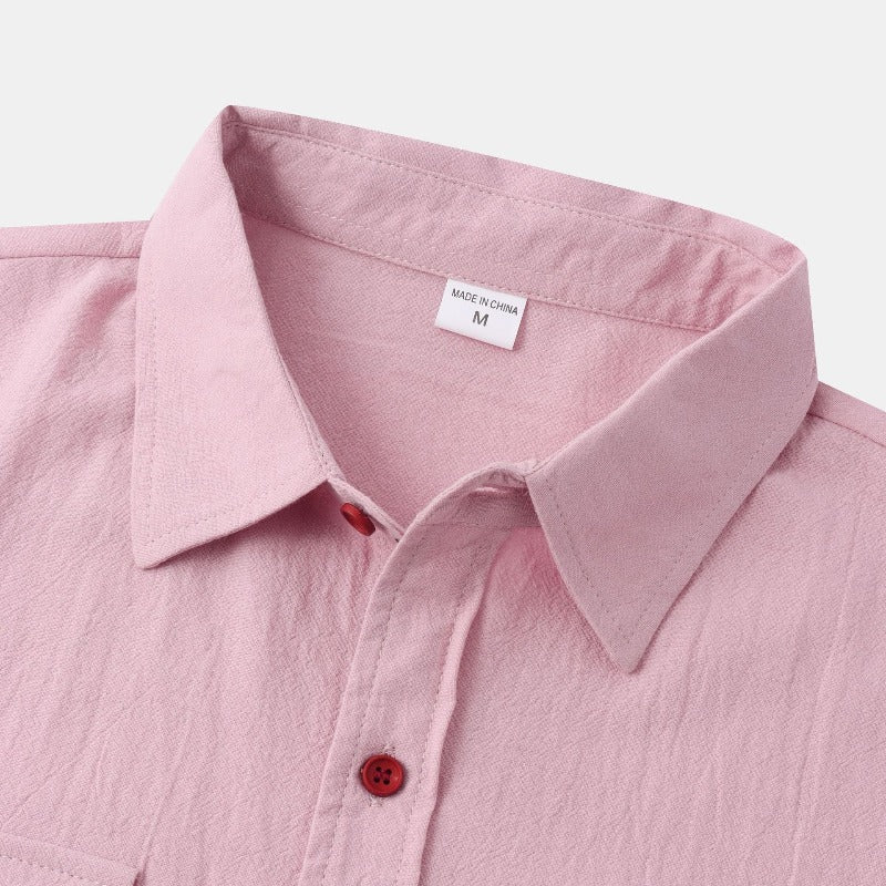 Chemises à manches courtes en lin Chemises pour hommes