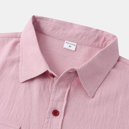 Chemises à manches courtes en lin Chemises pour hommes
