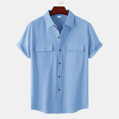 Chemises à manches courtes en lin Chemises pour hommes