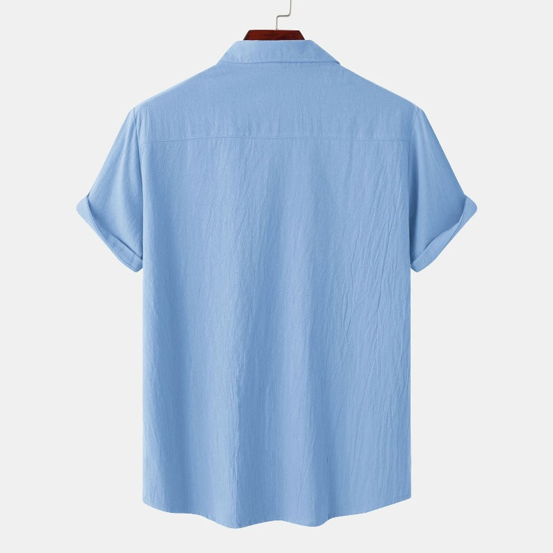Chemises à manches courtes en lin Chemises pour hommes