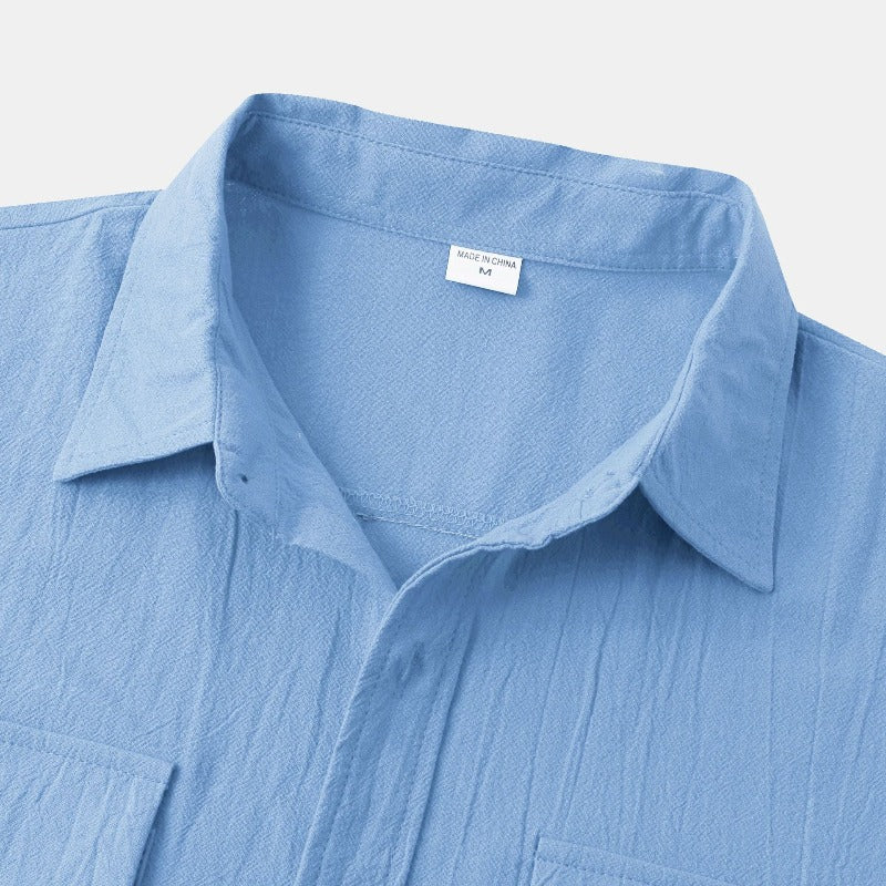 Chemises à manches courtes en lin Chemises pour hommes