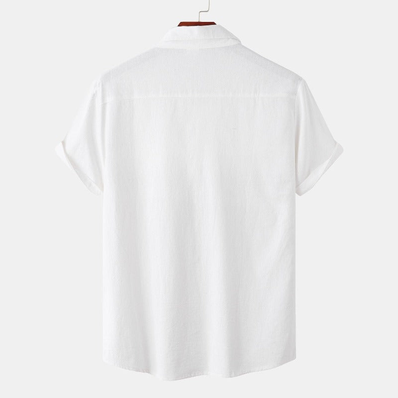 Chemises à manches courtes en lin Chemises pour hommes