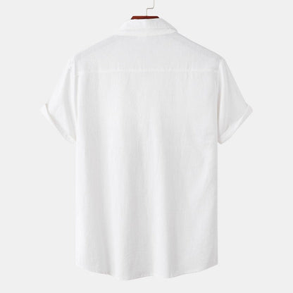 Chemises à manches courtes en lin Chemises pour hommes