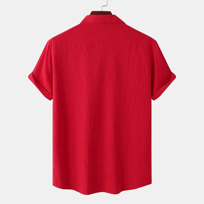 Chemises à manches courtes en lin Chemises pour hommes
