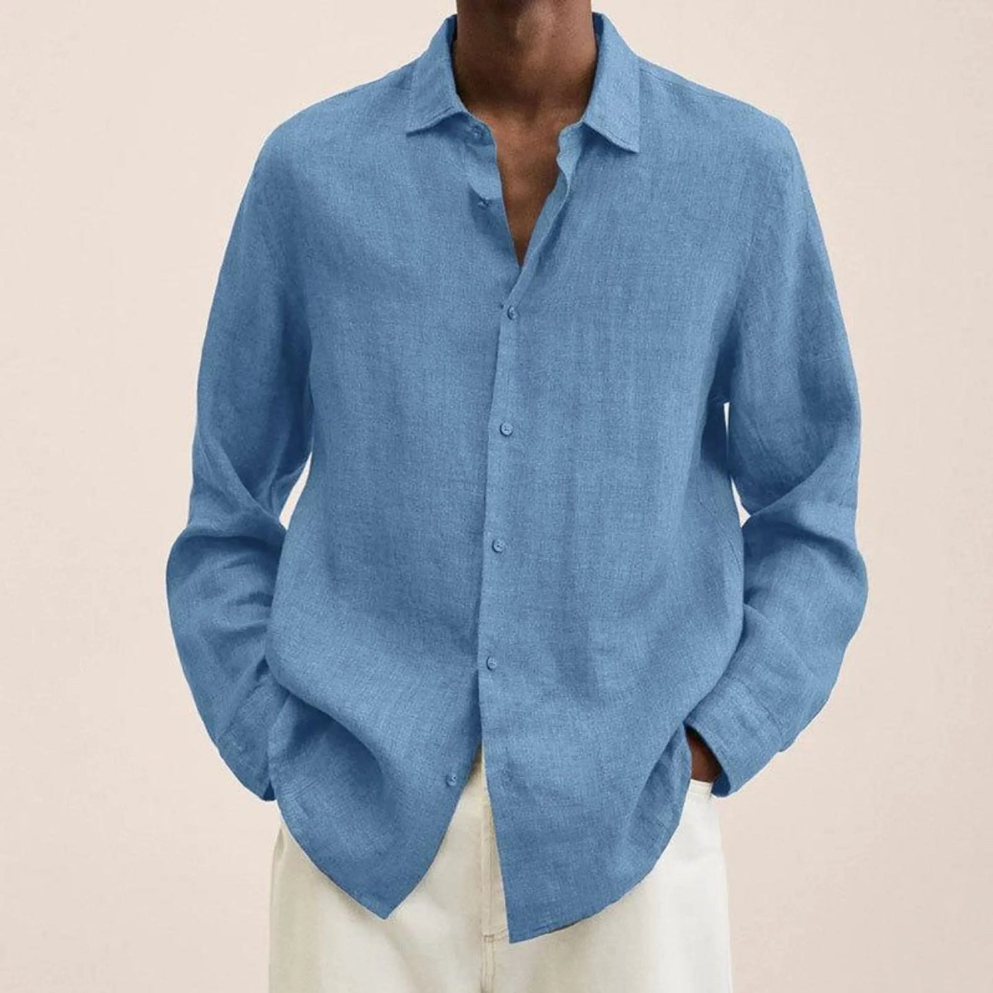 Chemise en lin pour hommes | Coupe classique