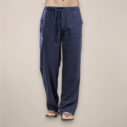 Linen pants for men – lightweight linen blend, breathable summer comfort