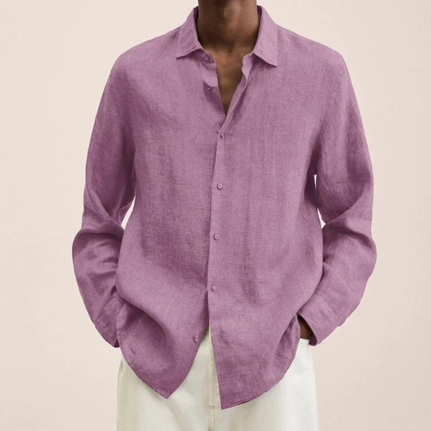 Chemise en lin pour hommes | Coupe classique