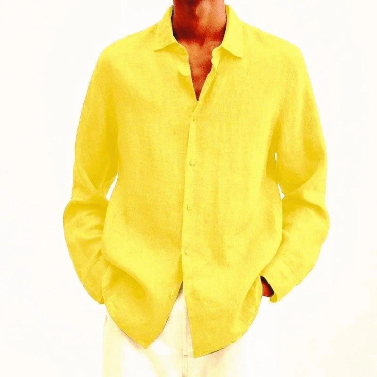 Chemise en lin pour hommes | Coupe classique