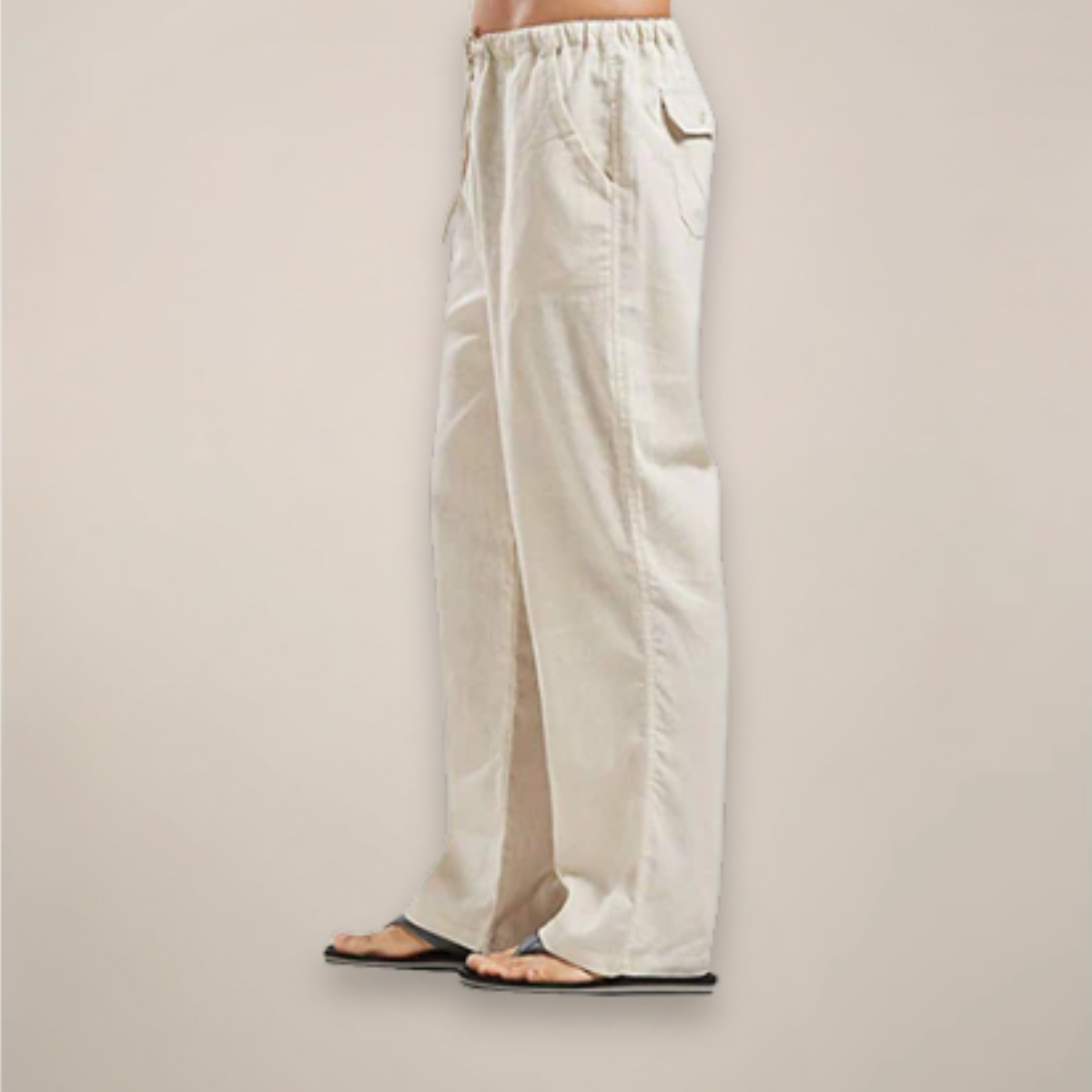 Linen pants for men – lightweight linen blend, breathable summer comfort
